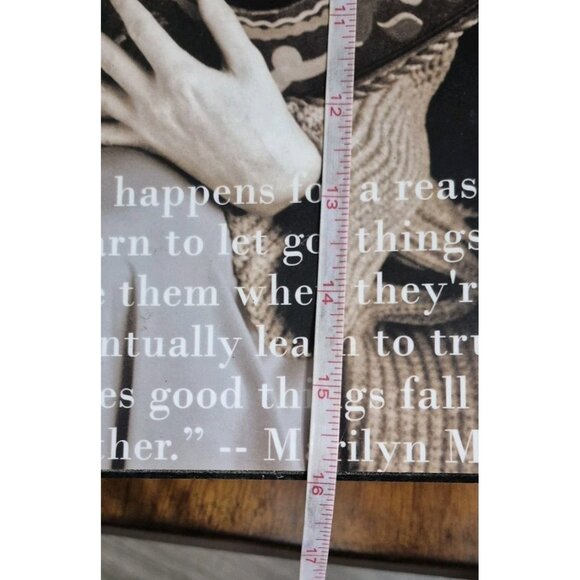 Vinyage Marilyn Monroe Photo Lacquered On Wood Plaque/Wall Hanging~ Milton Green - Picture 2 of 6